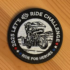 2025 Harley Davidson Let's Ride Challenge Patch